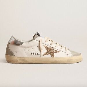 GOLDEN GOOSE Super Star Classic White/Ice/Gold/Silver - MSRP $595.00 - BNIB